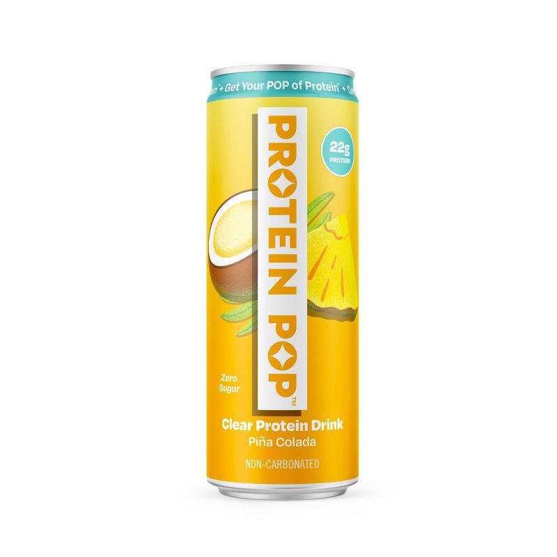 slide 1 of 6, Protein Pop Pina Colada Clear Protein Drink 12floz, 12 fl oz