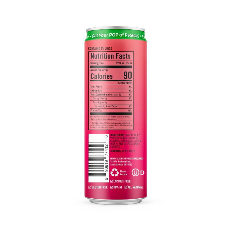 slide 2 of 6, Protein Pop Watermelon Clear Protein Drink 12floz, 1 ct