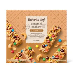 Caramel Cashew Trail Mix Bars - 7oz/5ct - Favorite Day™