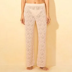 Women's Crochet Pant Cover Up - Shade & Shore™ Cream XS