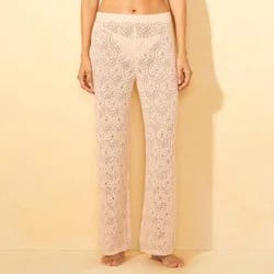 Women's Crochet Pant Cover Up - Shade & Shore™ Cream S