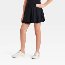 Girls' Knit Skort - All In Motion™ Black M