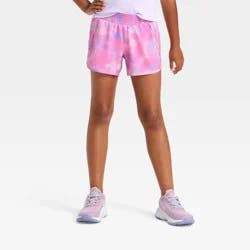 Girls' Run Shorts - All In Motion™ Light Pink L