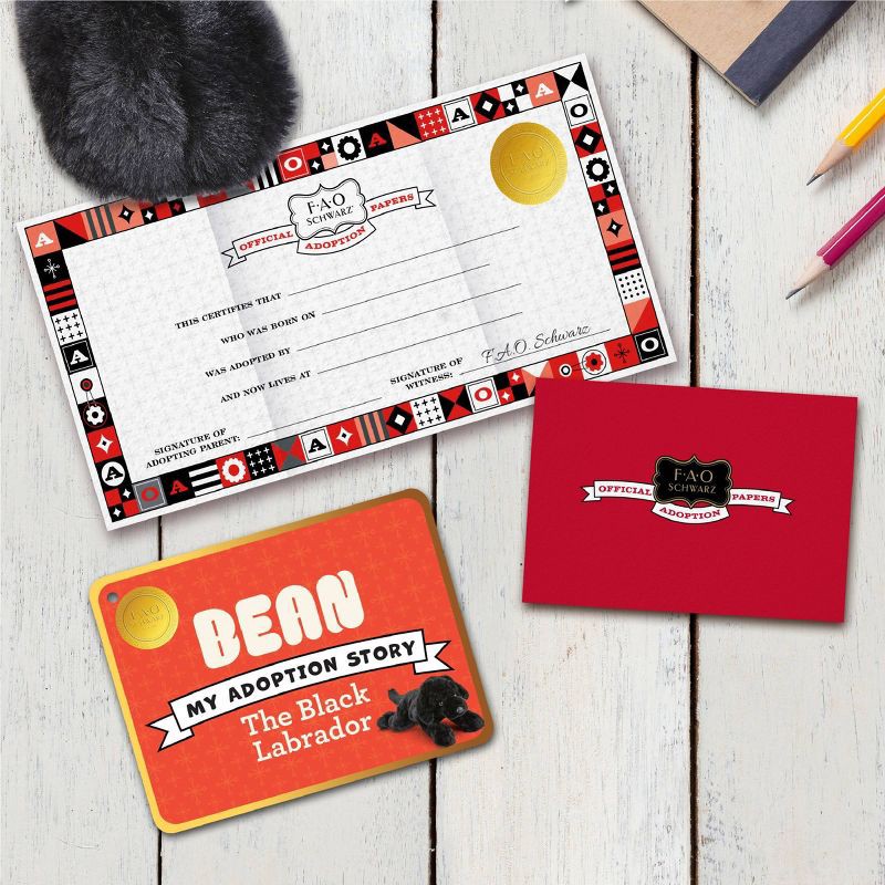 slide 3 of 7, FAO Schwarz 18" Lying Sweet Labrador Toy Plush - Black, 1 ct