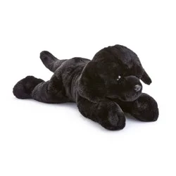 FAO Schwarz 18" Lying Sweet Labrador Toy Plush - Black
