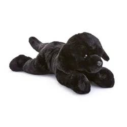 FAO Schwarz 18" Lying Sweet Labrador Toy Plush - Black