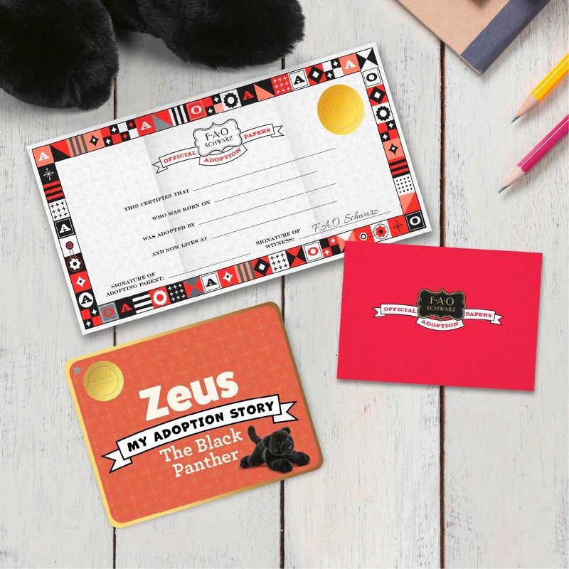 slide 3 of 7, FAO Schwarz 22" Sweet Lying Black Panther Toy Plush, 1 ct