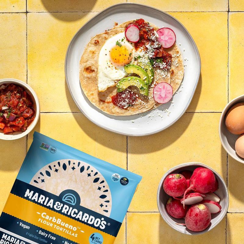 slide 3 of 4, Maria & Ricardo's CarbBueno White Tortillas - 7.9oz, 7.9 oz