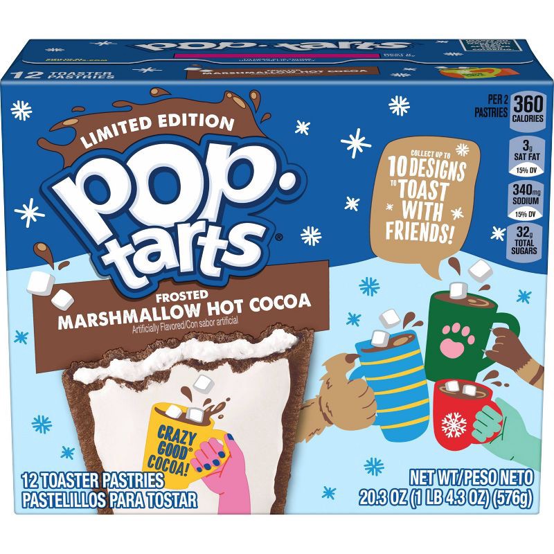 slide 3 of 5, Pop-Tarts Frosted Marshmallow Hot Cocoa Toaster Pastries - 20.3oz/12ct, 20.3 oz, 12 ct