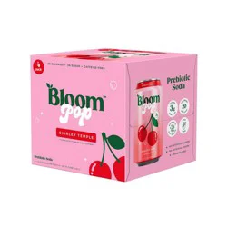 BLOOM NUTRITION Bloom Pop Shirley Temple Soda - 4pk/12 fl oz Cans