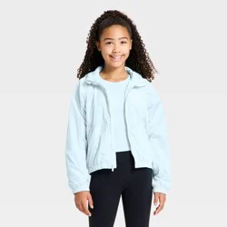 Girls' Piped Windbreaker Jacket - All In Motion™ Blue XL