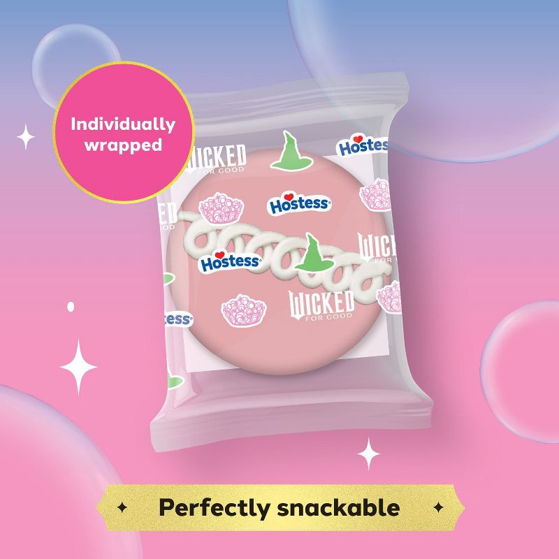 slide 2 of 7, Hostess Wicked For Good Strawberry Artificially Flavored Snack Cupcakes with Ozmopolitan Pink Frosting - 12.7oz/8ct, 8 ct; 12.7 oz