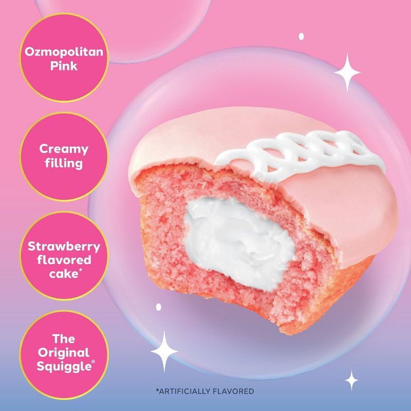slide 4 of 7, Hostess Wicked For Good Strawberry Artificially Flavored Snack Cupcakes with Ozmopolitan Pink Frosting - 12.7oz/8ct, 8 ct; 12.7 oz