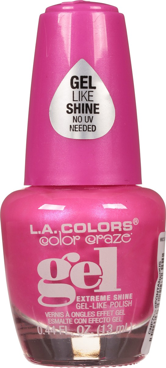 slide 5 of 10, L.A. Colors Color Craze CNP762 Spontaneous Gel Extreme Shine Nail Polish 0.44 fl oz, 0.44 fl oz