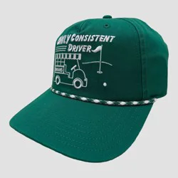 Women's Embroidered Cord Golf Hat - Mighty Fine Green