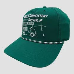 Women's Embroidered Cord Golf Hat - Mighty Fine Green