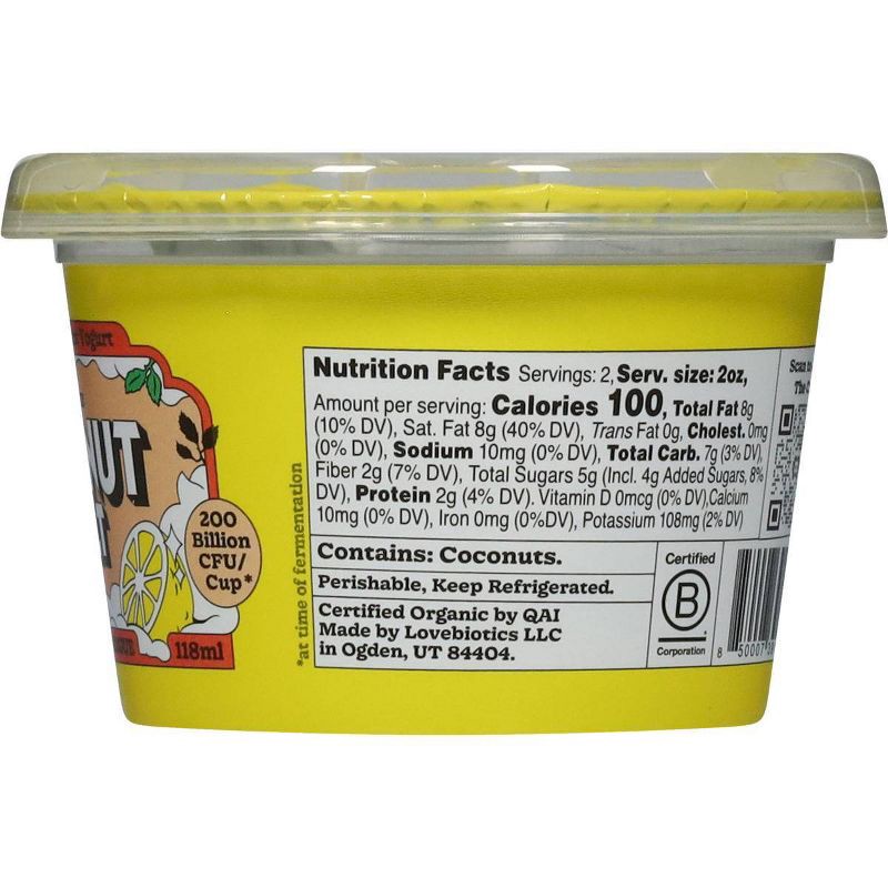 slide 3 of 3, The Coconut Cult Organic Lemon Meringue Coconut Yogurt - 4oz, 4 oz