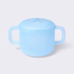 Silicone Snack Cup with Removable Lid - Blue - Cloud Island™