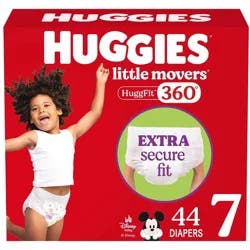 Huggies Little Movers 360 Pull On Diapers - Size 7 - 44ct