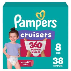 Pampers Cruisers 360 Diapers Super Pack - Size 8 - 38ct