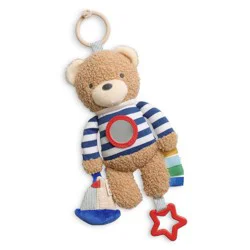 Itzy Ritzy Traveler Learning Toy - Bear: Fine Motor Skills, Baby and Toddler Learning, Single Piece