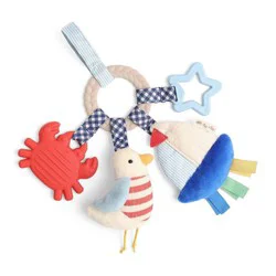 Itzy Ritzy Bitzy Busy Ring Teething Activity Toy - Nautical