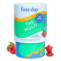 First Day Kids' The Multi Gummies for Development and Wellness with Superfoods + Multivitamins - Field Raspberry - 50ct