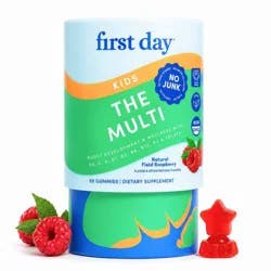 First Day Kids' The Multi Gummies for Development and Wellness with Superfoods + Multivitamins - Field Raspberry - 50ct