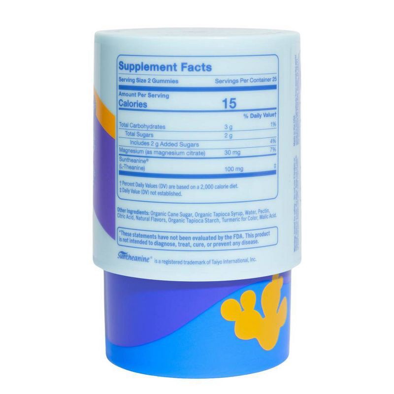 slide 7 of 8, First Day Kids' Nighttime Reset Magnesium Gummies for Relaxed Mind and Body - Natural Sun Kiwi - 50ct, 50 ct