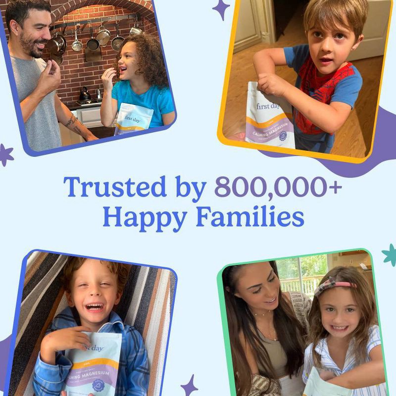 slide 8 of 8, First Day Kids' Nighttime Reset Magnesium Gummies for Relaxed Mind and Body - Natural Sun Kiwi - 50ct, 50 ct