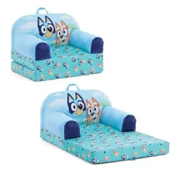 Delta Children Cozee Buddy Flip Out Upholstered Chair - Bluey