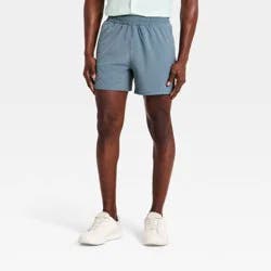 Men's Active Light Unlined Run Shorts 5" - All In Motion™ Slate Blue S