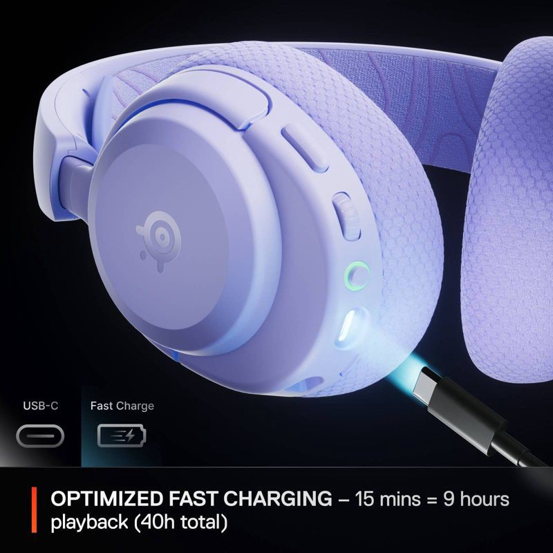 slide 3 of 10, SteelSeries Arctis Nova 3XW Headset - Lavender, 1 ct