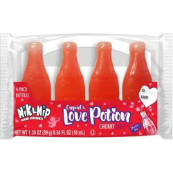Tootsie Nik L Nip Cupid's Love Potion Valentine Mini Candy Drinks - 1.39oz