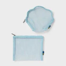 2pk Mesh Shell Pouch Packing Bag - Open Story™ Blue