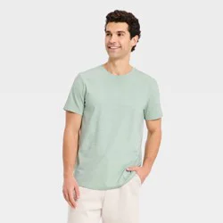Men's Short Sleeve Soft Stretch T-Shirt - All In Motion™ Light Teal Green S