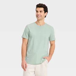 Men's Short Sleeve Soft Stretch T-Shirt - All In Motion™ Light Teal Green M