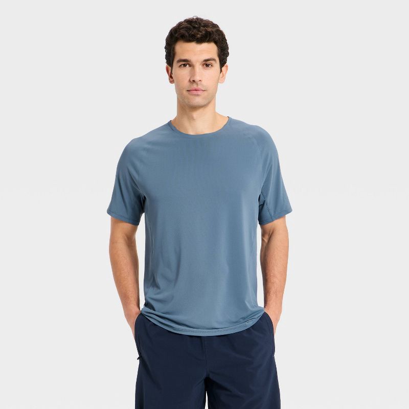 slide 1 of 3, Men's Elevated Run T-Shirt - All In Motion™ Blue XL, 1 ct