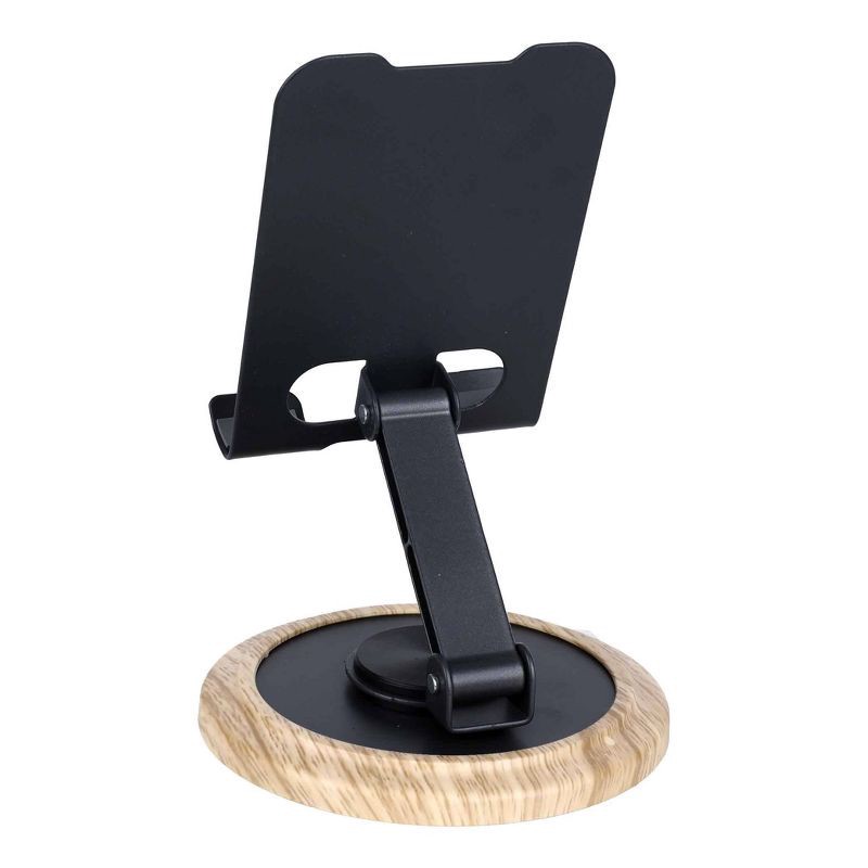 slide 2 of 6, IJoy Metal and Light Wood Phone Holder, 1 ct