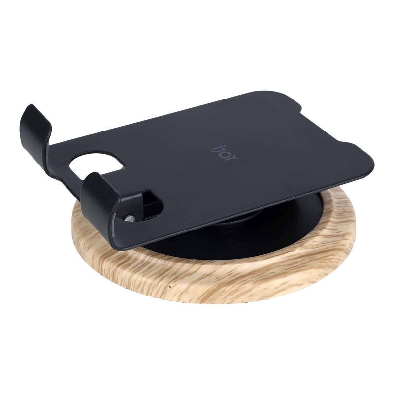slide 3 of 6, IJoy Metal and Light Wood Phone Holder, 1 ct