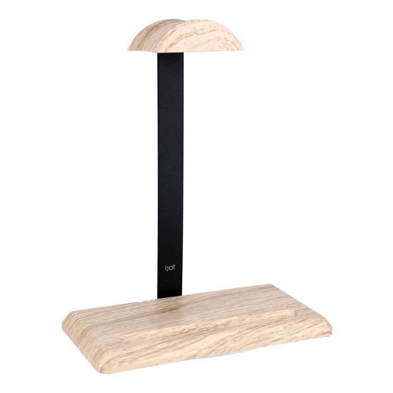 slide 1 of 6, IJoy Faux Wood Headphone Stand, 1 ct