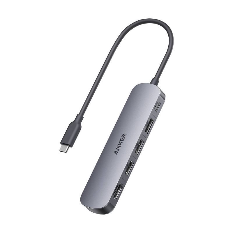 slide 1 of 6, Anker 5 in 1 Hub with HDMI Docking Station, 1 ct