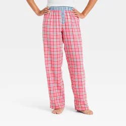 Girls' Plaid Pajama Pants - art class™ Pink S