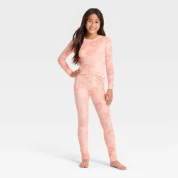 Girls' 2pc Strawberries Snuggly Soft Pajama Set - Cat & Jack™ Pink 12