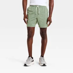 Men's Soft Stretch Shorts 7" - All In Motion™ Forest Green S
