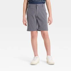 Boys' Regular Fit Golf Shorts - All In Motion™ Heather Gray 14