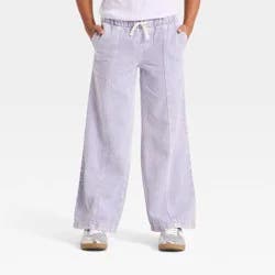Girls' Mid-Rise Pull-On Wide-Leg Jeans - Cat & Jack™ Purple 7