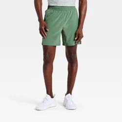Men's Active Light Unlined Run Shorts 7" - All In Motion™ Dark Moss Green S