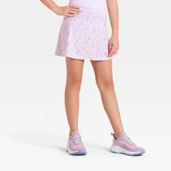 Girls' Light Mid-Rise Core Woven Skort - All In Motion™ Lilac Purple S