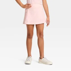 Girls' Light Mid-Rise Core Woven Skort - All In Motion™ Light Pink M